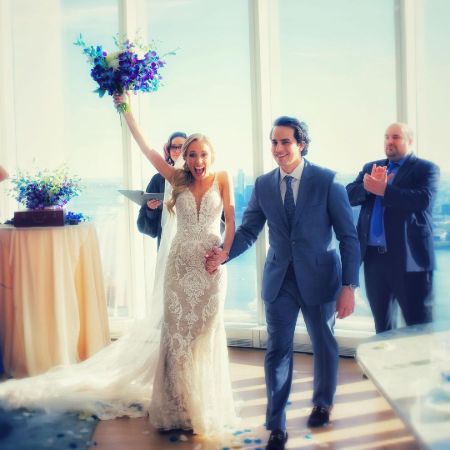 The television personality Kat Timpf married her longtime boyfriend turned husband Cameron Friscia.